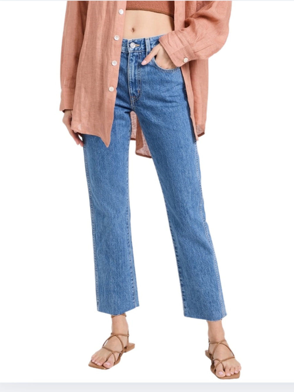 SLVRLAKE Hero Jeans High Rise Straight Leg